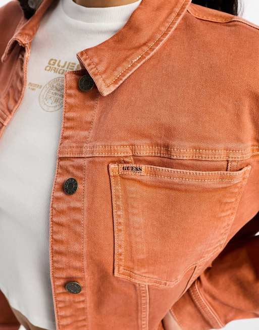 Guess Originals denim jacket in orange - part of a set