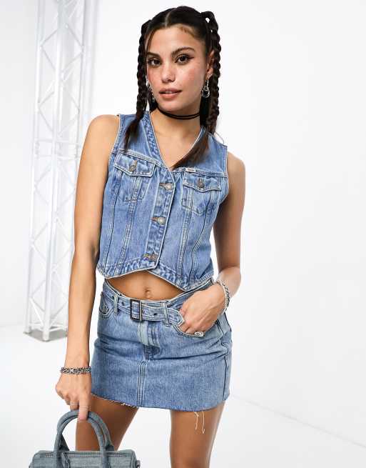 Guess store jean vest