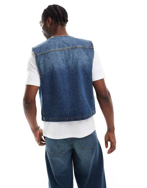 Guess denim vest store
