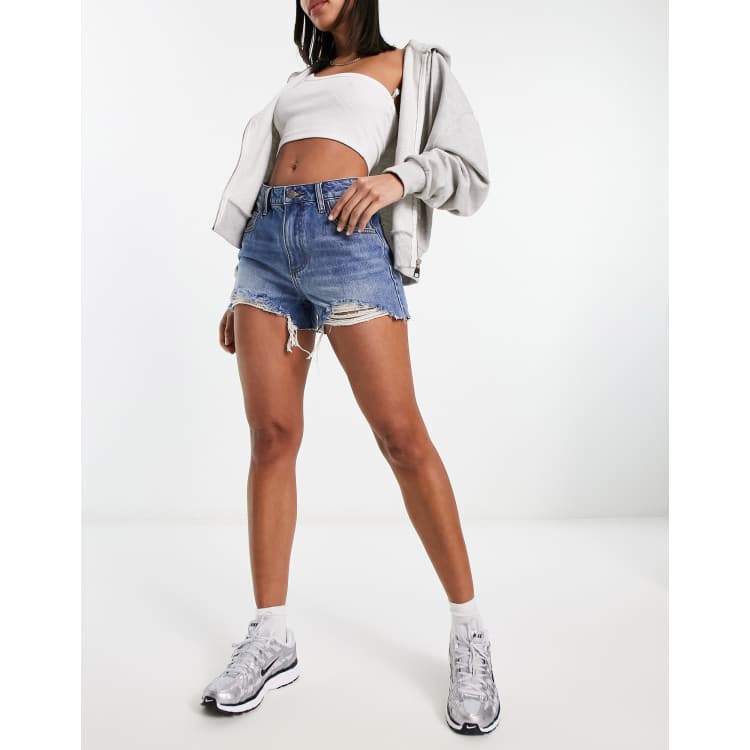 ショートパンツ MSGM FW20 DENIM SHORTS (2941MDB44L_20772888) ショートパンツ｜Switching Pierced Baggy Denim Shorts