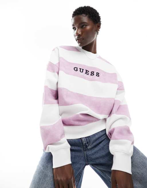 Guess deals sweatshirt striped