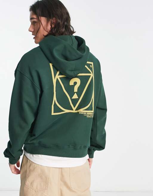 Guess Originals - Hoodie met print op de achterkant in groen