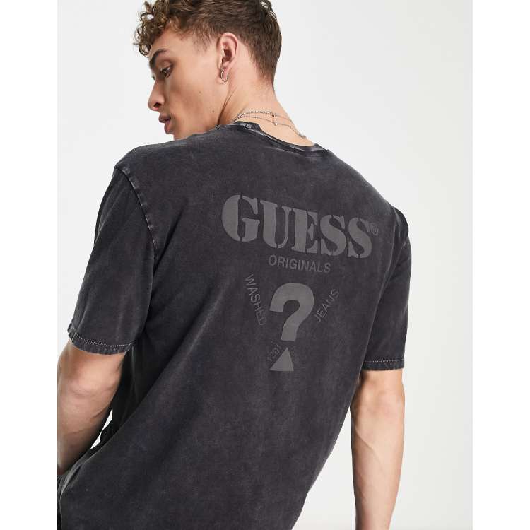 Guess black clearance logo t shirt