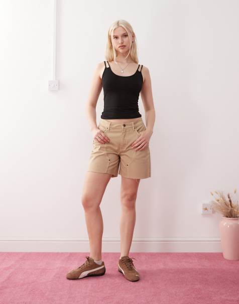 Guess Originals mom shorts in beige - view 1