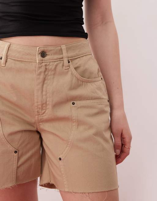 Guess Originals mom shorts in beige, 4 of 5