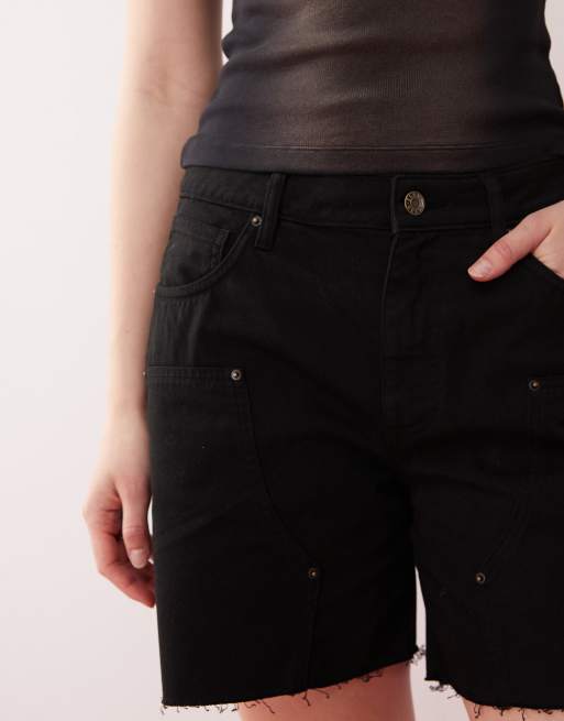 Guess Originals mom shorts in black, 3 of 5