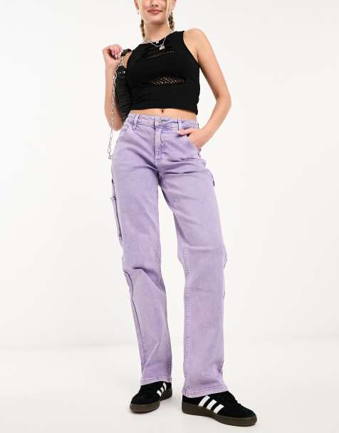 Guess Originals panel carpenter jeans in purple