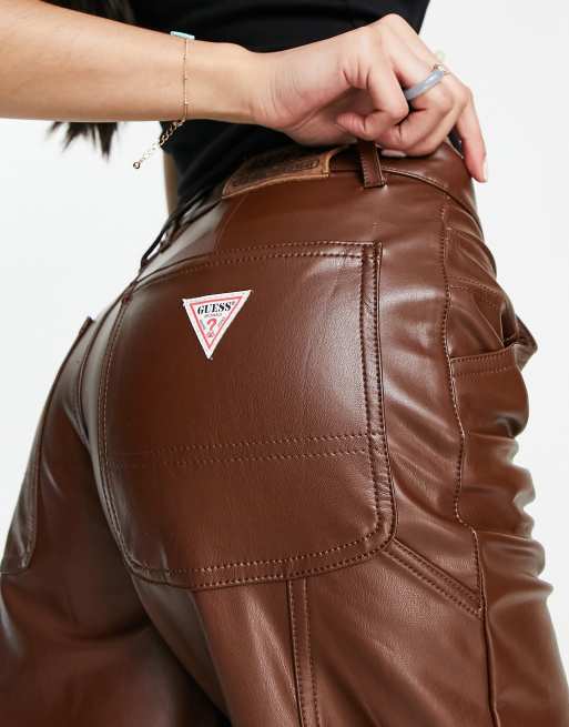 Guess hotsell leather trousers