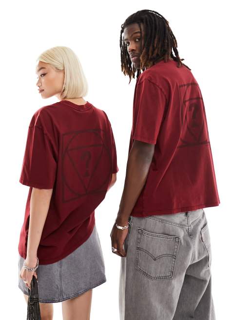 GUESS Originals - Rød og surplus unisex-T-shirt
