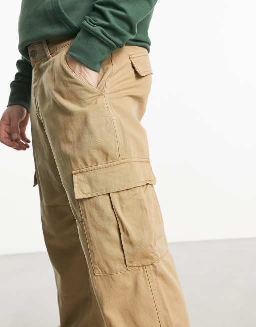 Straight leg cargo hot sale pants mens