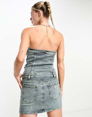 Denim best sale guess dress