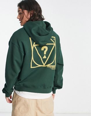Guess Originals hoodie with back print in green - ASOS Price Checker
