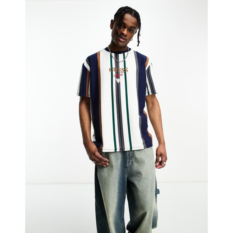 T shirt sales rayure guess