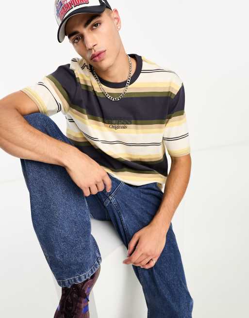Guess t shirt righe top