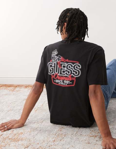Guess Originals t-shirt in black with classic american chest and back prints - view 1