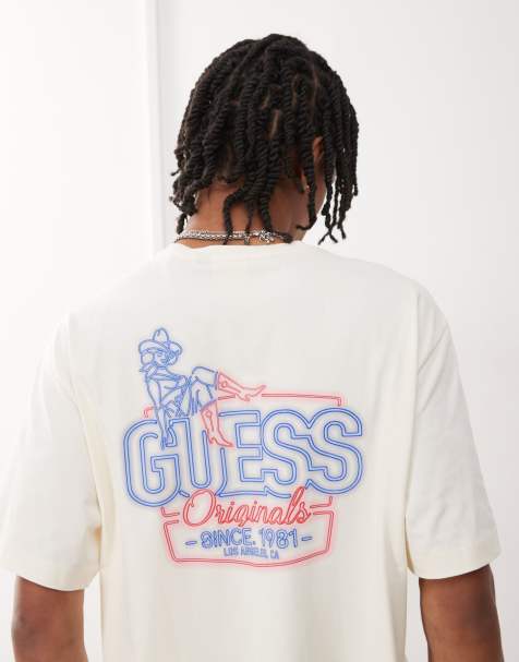 Guess Originals t-shirt in white with classic american chest and back print