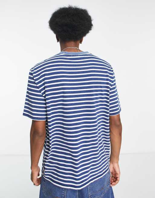 Blue striped store guess shirt