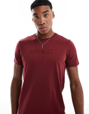 Originals t-shirt with chest text logo in red-White