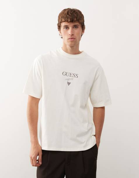 Guess Originals t-shirt with printed baker logo in off white - view 1