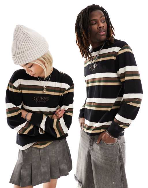 Striped guess shop long sleeve