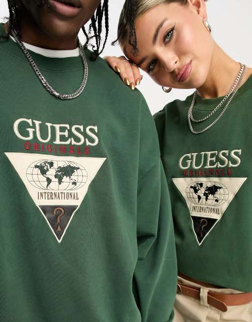 Guess store sweatshirt green