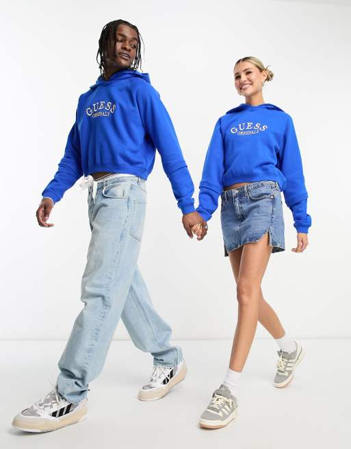 Guess deals blue hoodie