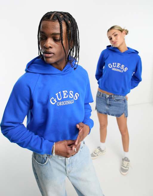 Guess blue sweatshirt discount