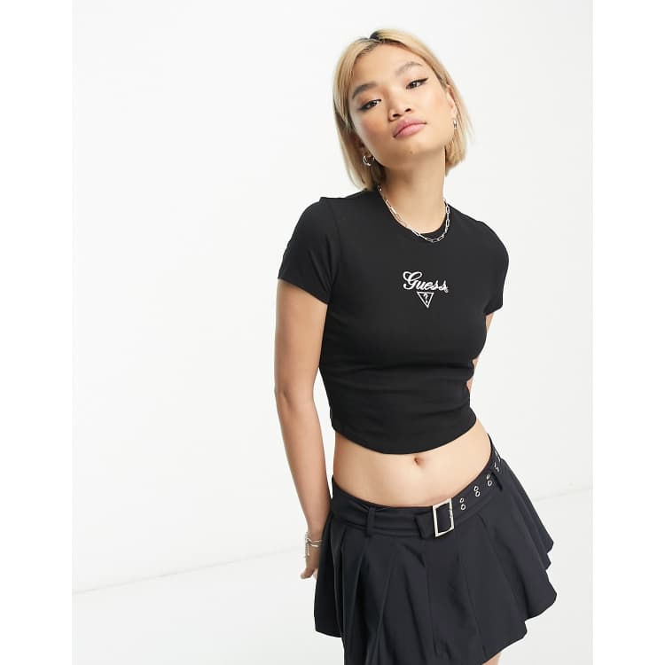 Guess Originals vintage crop top in black