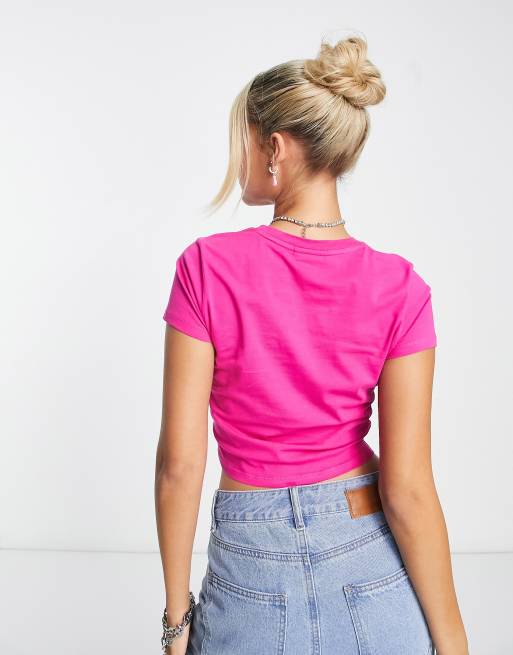 Guess Originals vintage crop top in pink ASOS