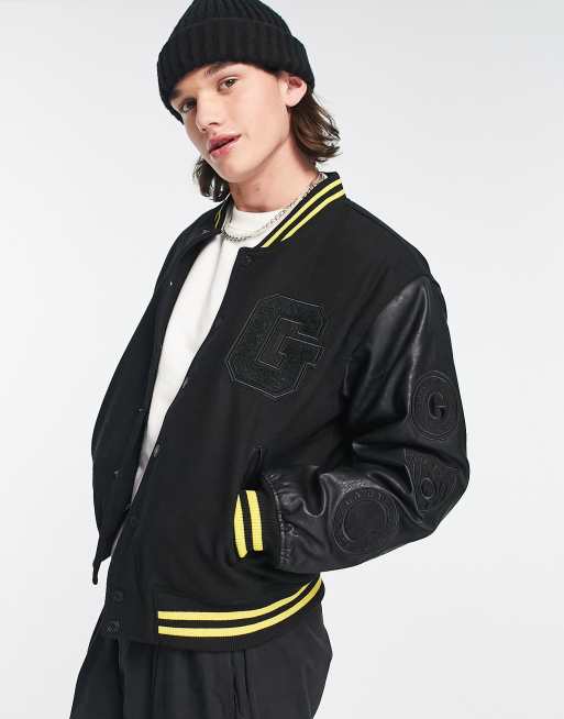 Guess rae printed bomber on sale jacket