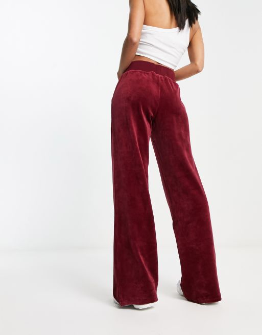 Guess Originals x Betty Boop velour pants in red (part of a set