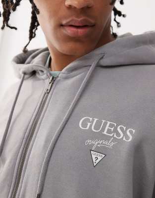 【グレー(FJ2J)】GUESS Originals パーカー(M)Zip Up Hoodie GUESS｜GUESS Originals パーカー(M)Zip Up Hoodie | Rakuten Fashion