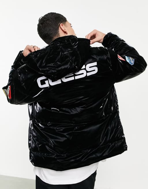 Guess black sales bubble coat