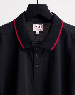 guess black polo