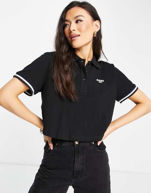 Guess - Sort polotop med logo