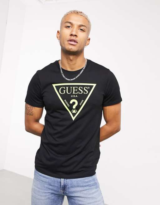 Guess logo t outlet shirt