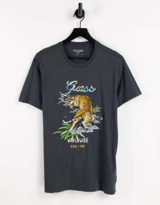 Guess Tiger Stud Easy Graphic T-Shirt