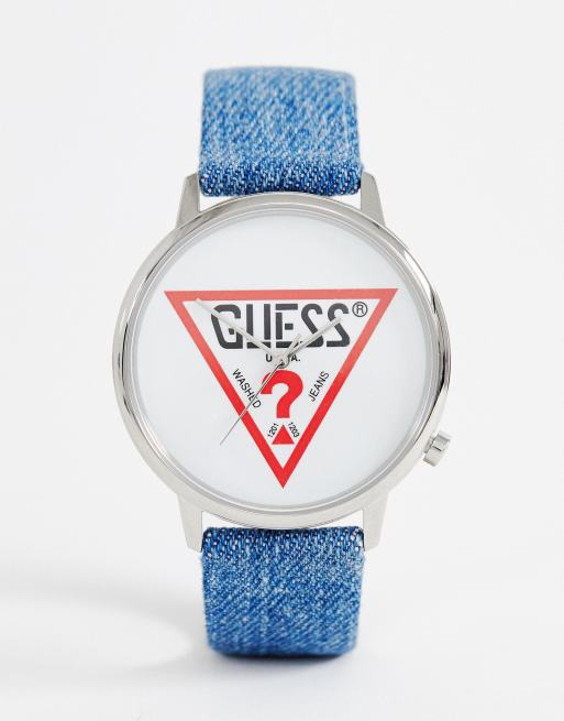 Guess V1001M1 Hollywood denim watch | ASOS