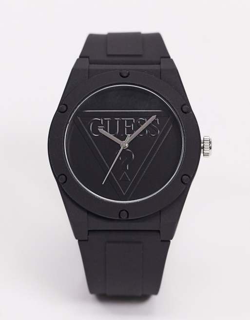 Guess watch with black strap and dial ASOS