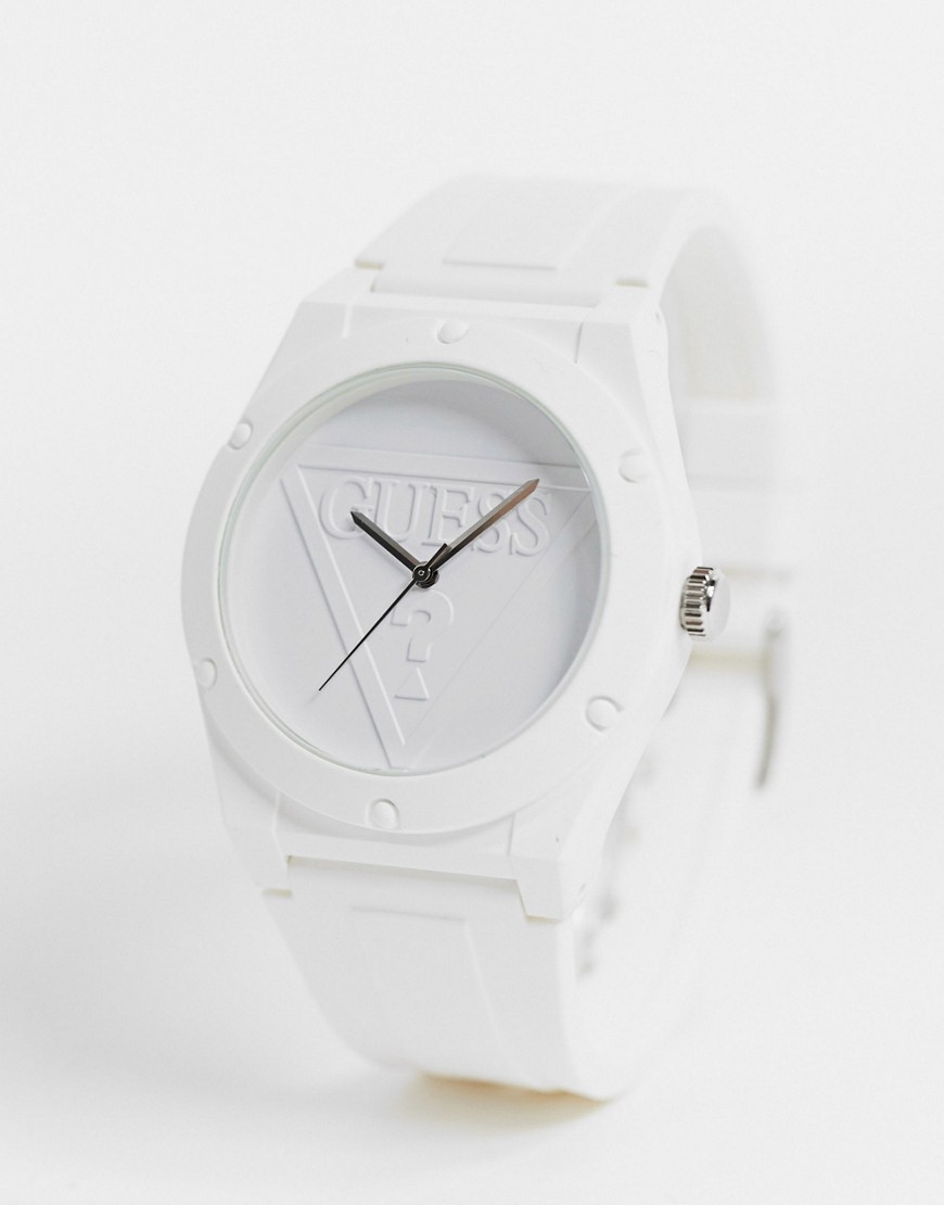 Guess - Wit horloge met witte wijzerplaat