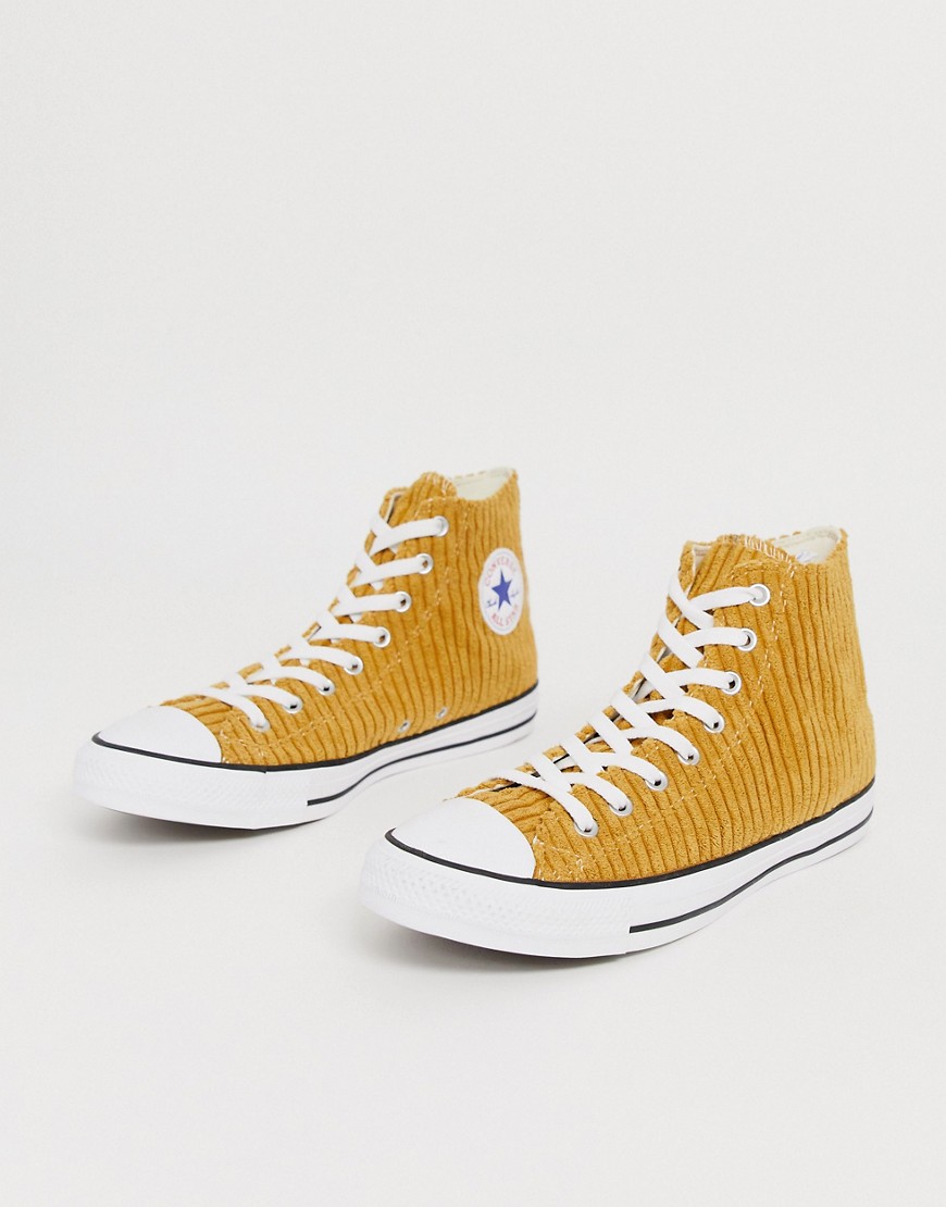 Guldfarvede All Star-sneakers med snøre fra Converse Chuck Taylor