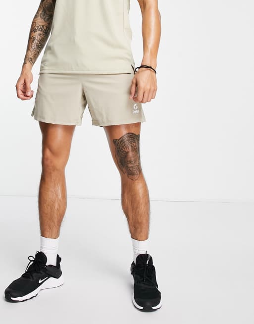 Gym 365 performance set t-shirt & shorts in stone, 4 of 4