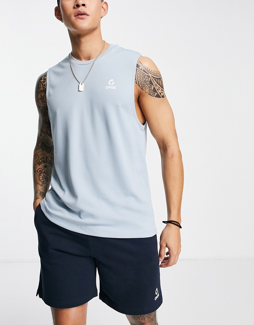 Gym 365 – Sport-Trägershirt in Pastellblau