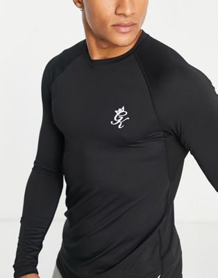 Gym King 365 long sleeve t-shirt in black