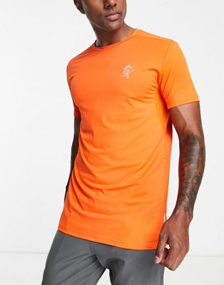Gym King 365 short sleeve t-shirt in orange