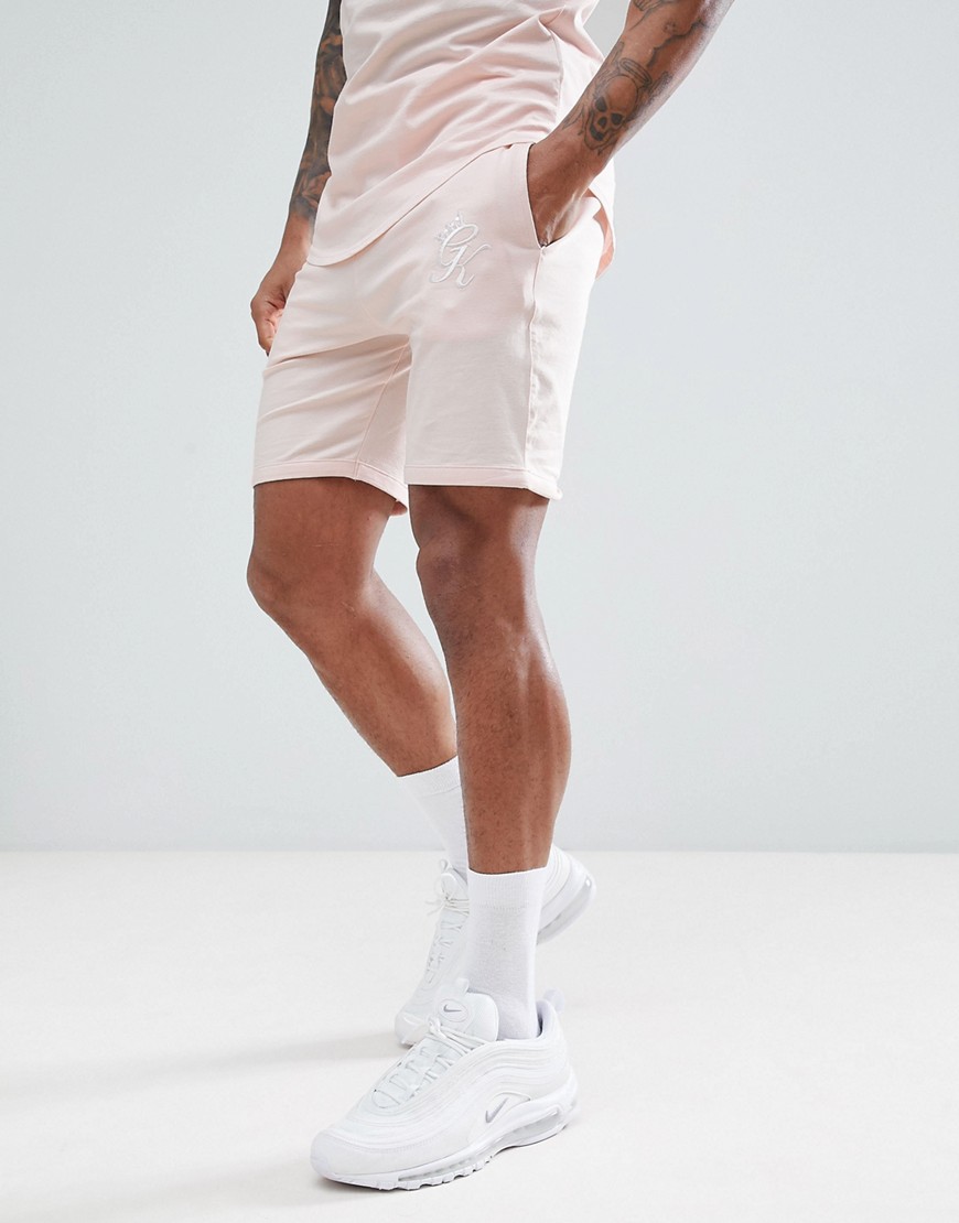 Gym King – Beige shorts med logga