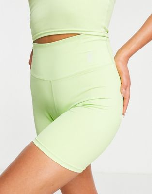 Gym King Core 365 legging shorts in citrus green - ASOS Price Checker