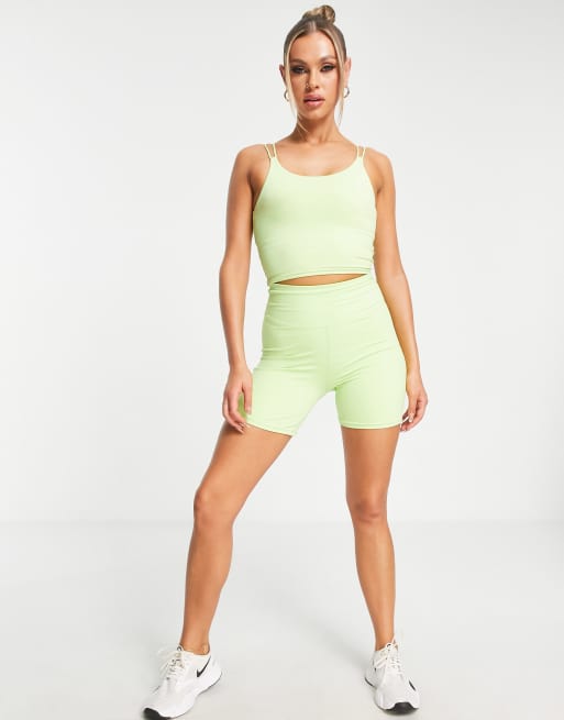 Gym King Core 365 leggings in citrus green