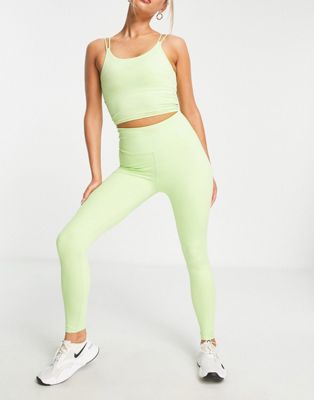 Gym King Core 365 leggings in citrus green