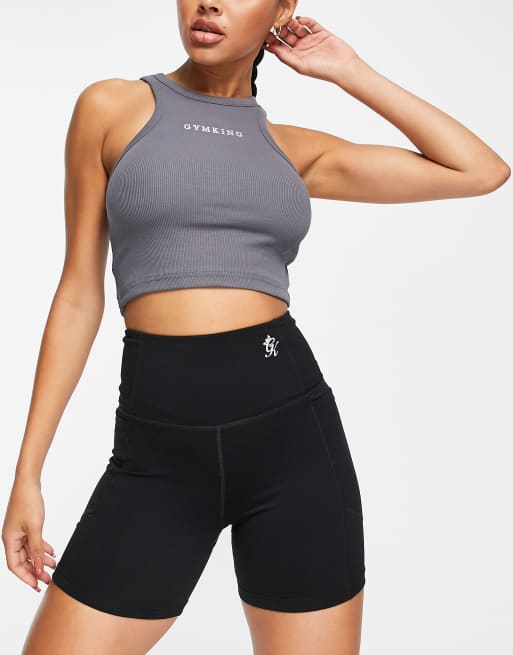 Gym King - Dominate - 5 inch bootyshort in zwart